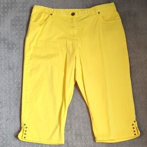 Bright Yellow Capri Pants
